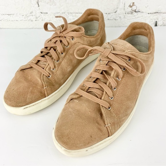 Rag & Bone Kent Suede Lace Up Sneakers Macaroon 37.5 - Picture 5 of 12